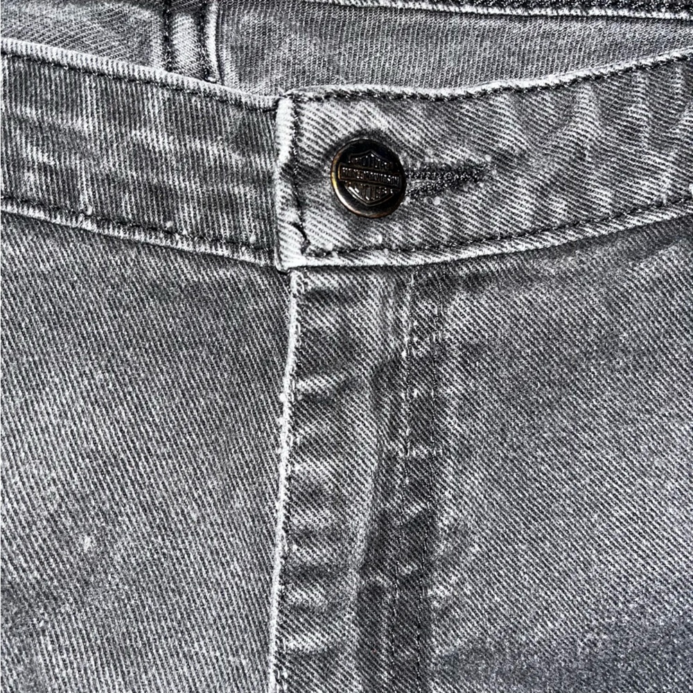 Harley Davidson‎ Baggy Black Denim Jeans Women’s Size 12 Y2K - Picture 5 of 6
